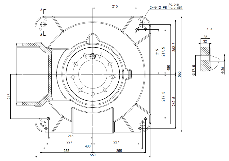 机器人底座安装尺寸图