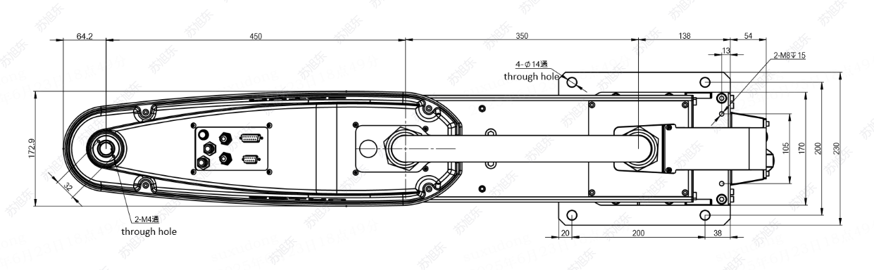 机器人底座安装尺寸图
